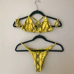 Shein Snake Print Bikini
